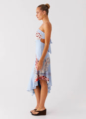 Juliana Midi Dress Deep Sea Bloom
