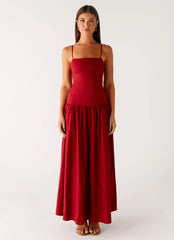Vince Cami Maxi Dress Deep Red