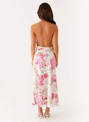 Jensen Midi Dress Ivory Floral Print
