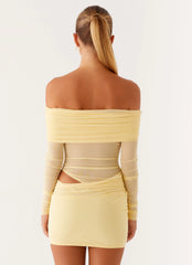 No Doubt Mini Dress Yellow