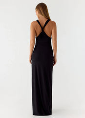 Hidden Agenda Maxi Dress Black