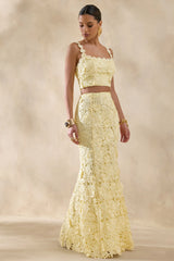 Esmara Lemon Lace Maxi Skirt