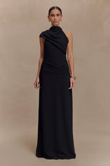 Analia Chiffon Maxi Dress Black