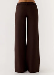 Hot as Ice Low Rise Pants Chocolate