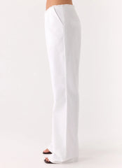 Josephina Linen Pant White