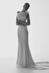 Clara Fishtail Maxi Skirt White