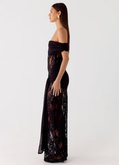 Gracie Twist Maxi Dress Black