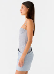 Romy Mini Dress Grey