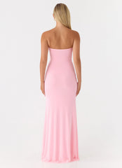 Iroha Strapless Maxi Dress Pink