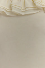 Nova Ruffle Off Shoulder Maxi Dress Ivory