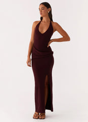 Lucky You Knit Maxi Dress Mulberry