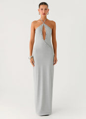 Off The Bass Maxi Dress Grey