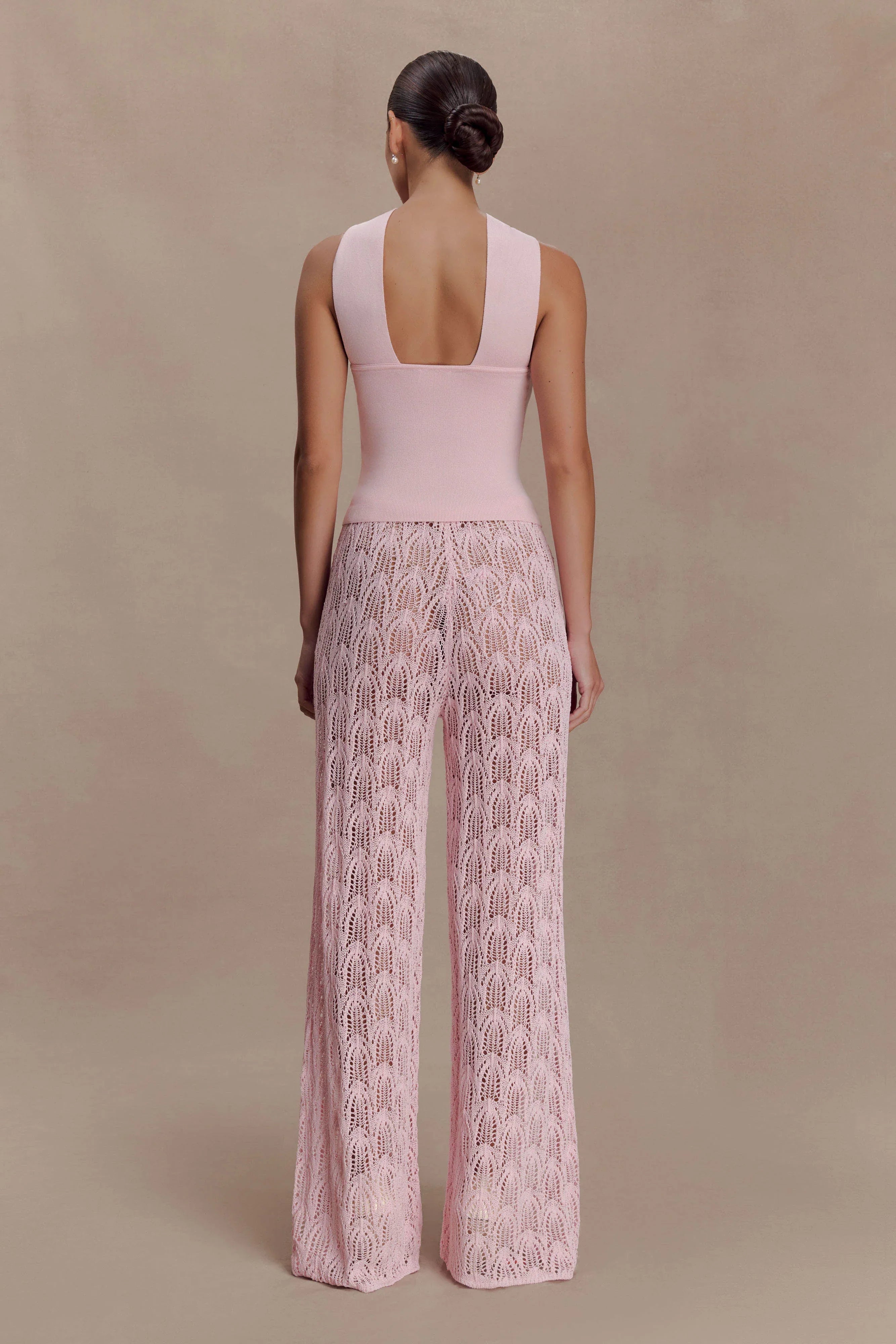Glinda Crochet Pants Baby Pink