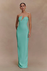Winston Strapless Sequin Maxi Dress Lagoon