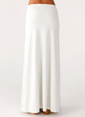 Shoreline Glow Maxi Skirt Off White