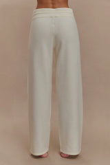 Natalya Knit Wide Leg Pants Ivory