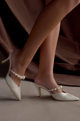 Karla Pearl Mule Ivory