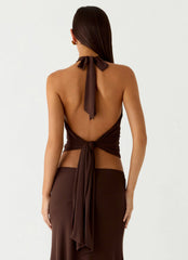 Kerrie Halter Top Chocolate