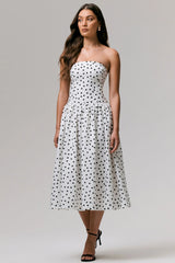 Triumph Polka Dot Bandeau Midi Dress