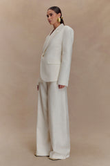 Cyrene Linen Wide Leg Pants Oat Marle