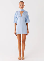Mary Mini Dress Blue