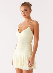 Emily Mini Dress Yellow