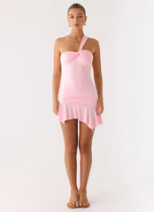 Not Your Fan Cut Out Mini Dress Pink