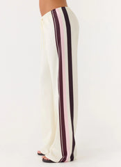 Deacon Low Rise Pants Bloom Stripe