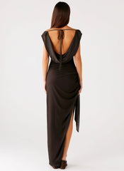 Good Fortune Maxi Dress Lime Flower