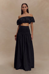 Autumn Maxi Skirt Black