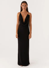 Game Player Maxi Dress Black