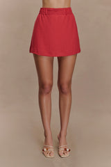 Kallie Linen Skort Burnt Rose