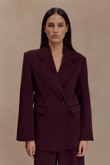 Mateo Oversized Blazer Mahogany