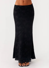 Starlit Maxi Skirt Black