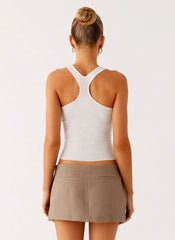 Mirna Micro Skort Taupe Marle