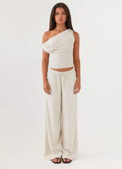Set Sail Linen Pants Oat