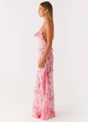Tara Maxi Dress Pink Print