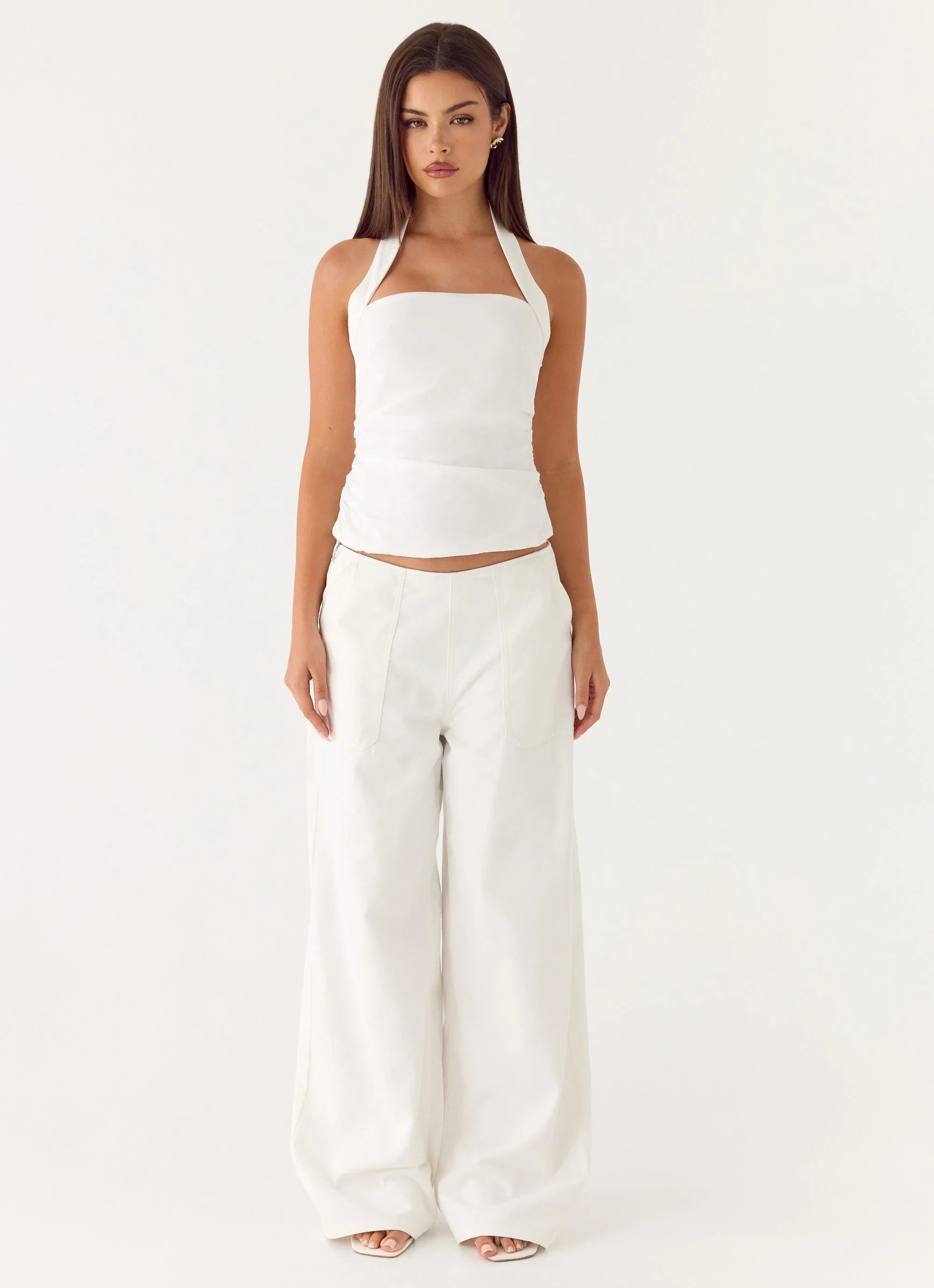 Seethal Low Rise Pants White