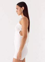 Poetry Mini Dress White