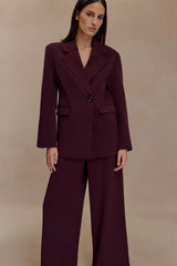 Mateo Oversized Blazer Mahogany