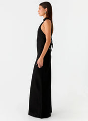 Keena Scarf Maxi Dress Black