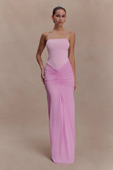 Roisin Slinky Maxi Dress Powder Pink