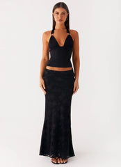 Starlit Maxi Skirt Black