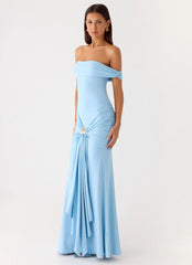 Vee Bardot Maxi Dress Blue