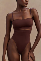Saria High Waist Shapewear Briefs Espresso