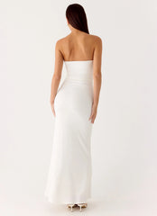 Party After Party Shell Maxi Dress White