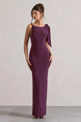 Kacey Plum Twisted Knot Maxi Dress