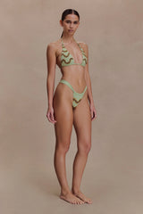 Robyn Beaded Bikini Bottom Sage