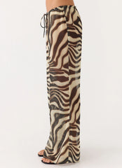 Jadia Flared Pants Zebra