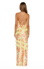 Inara Yellow Bloom Ruffle Maxi PRE ORDER